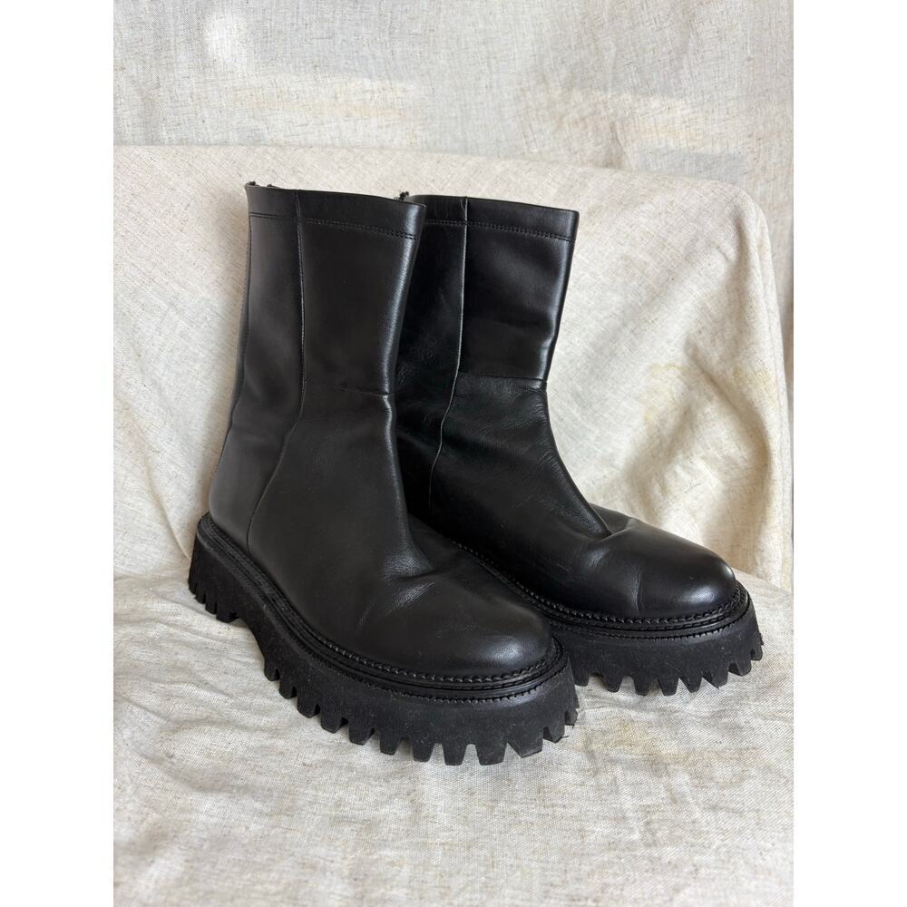 Anthropologie Seychelles Black Platform Chunky Boots Sz. 8.5 - Picture 3 of 7